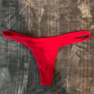 Red Thong Bikini Bottoms